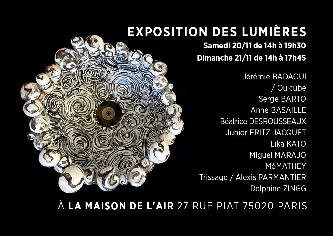 Exposition des lumières à la Maison de l'air
