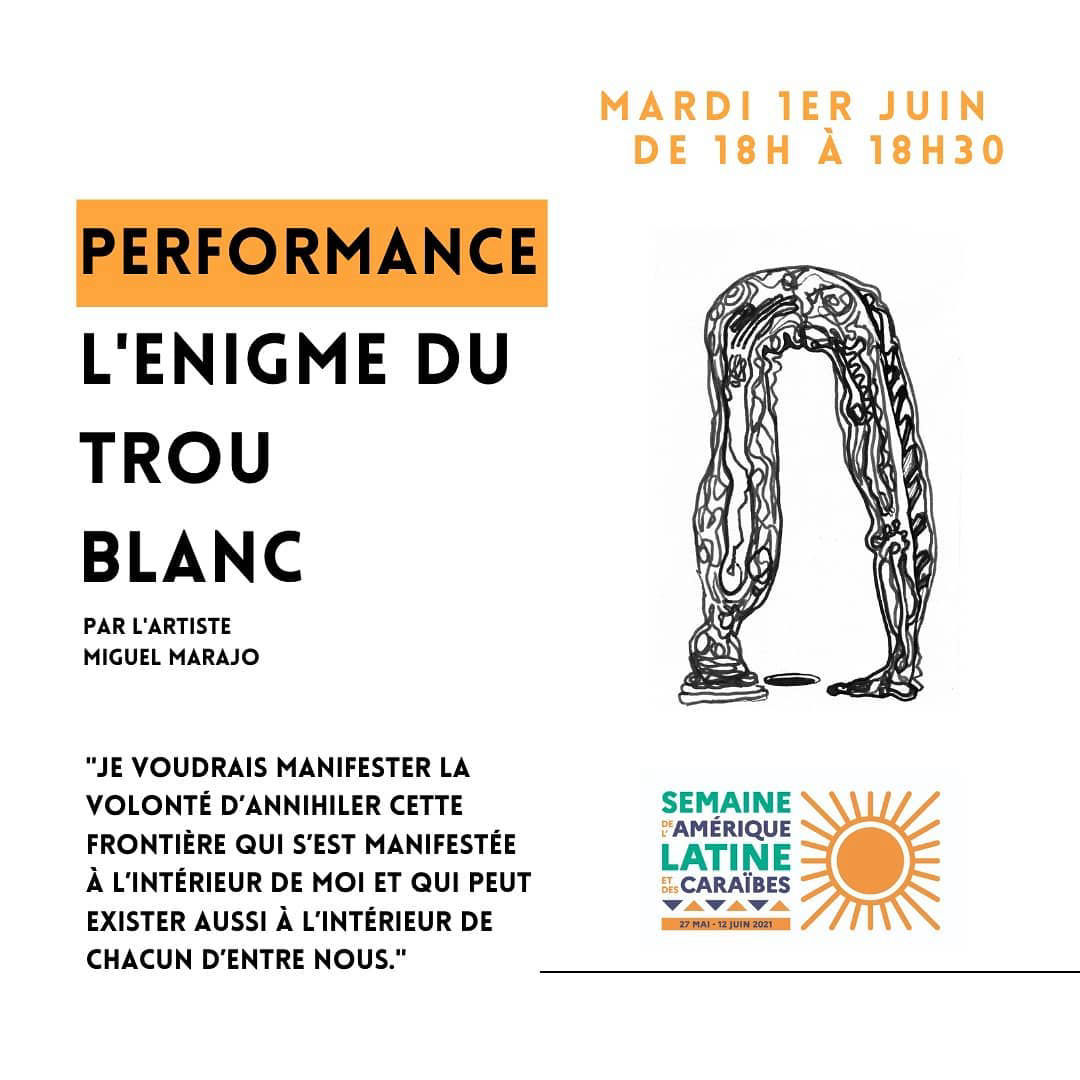 Performance Miguel Marajo 'L'énigme du trou blanc'